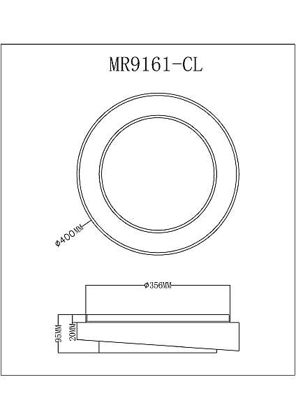 Светильник потолочный MyFar Rhea MR9161-CL