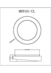 Светильник потолочный MyFar Rhea MR9161-CL