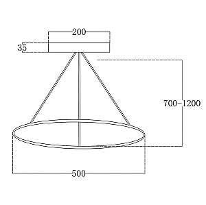 Подвесная люстра Escada Euler 10228/1LED