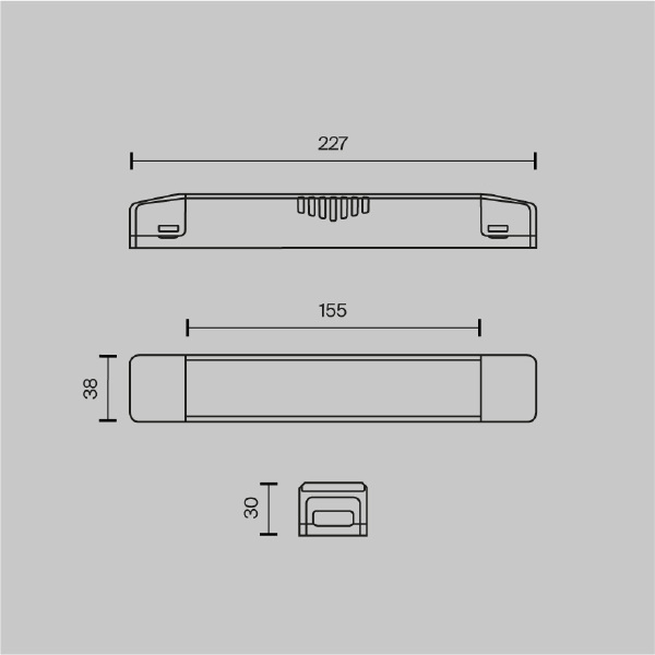 Драйвер для LED ленты Maytoni Power Supply Magnetic TRA160DR-150W-S