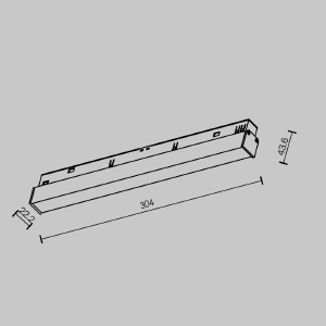 Трековый светильник Maytoni Basis TR030-2-12W2.7K-B