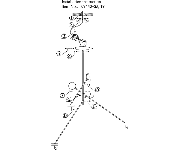 Потолочная люстра KINK Light Некси 09440-3A,19(3000K)