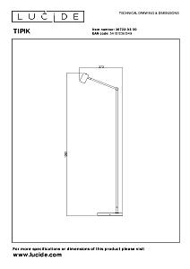 Торшер Lucide Tipik 36722/03/30