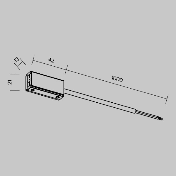 Ввод питания Flexity Maytoni Accessories for tracks Flexity TRA200B-11B-100