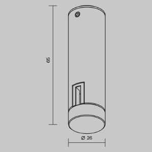 Крепление потолочное Flexity Maytoni Accessories for tracks Flexity TRA200C-11B