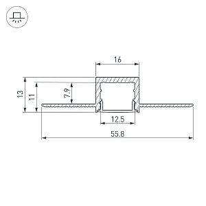 Профиль Arlight SL-LINIA 049012