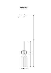 Светильник подвесной MyFar Aubrey MR2362-1P