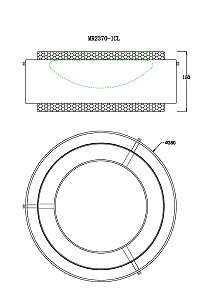 Светильник потолочный MyFar Anders MR2370-1CL