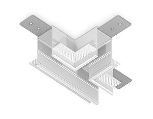 Коннектор T-образный для встраиваемого шинопровода Ambrella Magnetic 220V GL1041