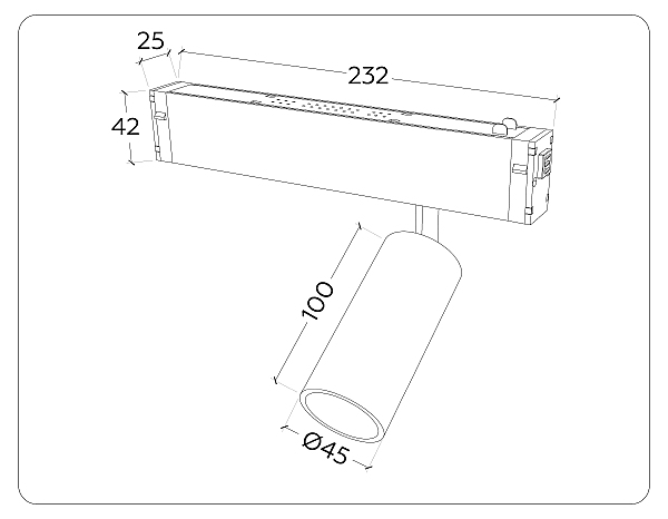 Трековый светильник Ambrella Magnetic 220V GL1211