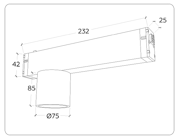 Трековый светильник Ambrella Magnetic 220V GL1241