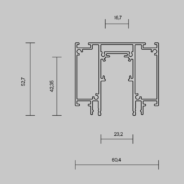 Шинопровод Maytoni Busbar trunkings Exility TRX034D-422B