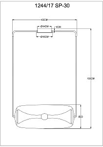 Светильник подвесной Divinare Sterzo 1244/17 SP-30