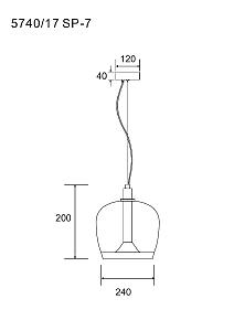 Светильник подвесной Divinare Sonata 5740/17 SP-7
