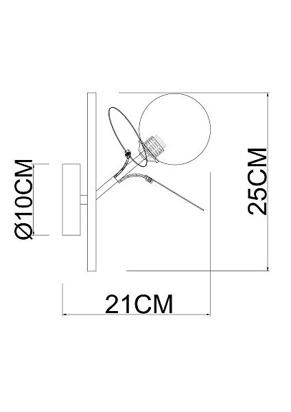 Настенное бра Arte Lamp Peacock A1369AP-1MD