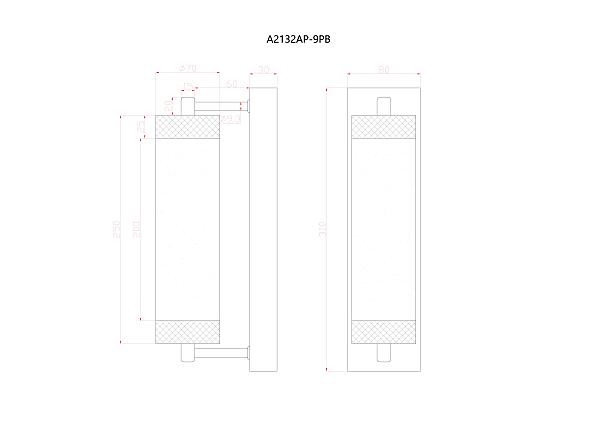 Настенный светильник Arte Lamp Galaxy A2132AP-8PB