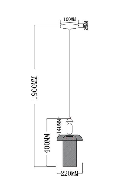 Светильник подвесной Arte Lamp Adagio A2791SP-1CL