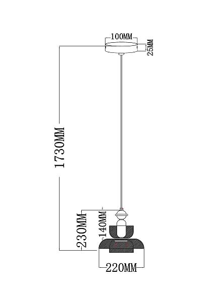 Светильник подвесной Arte Lamp Adagio A2791SP-1MD