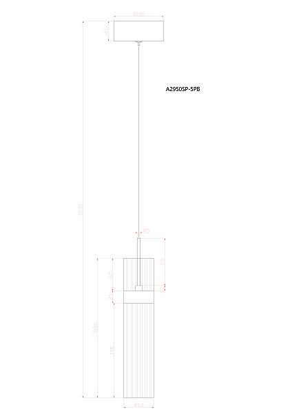 Светильник подвесной Arte Lamp Misty A2950SP-5PB