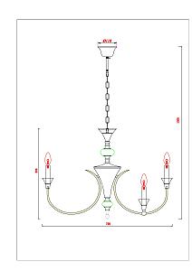 Подвесная люстра Arte Lamp Collinetta A4094LM-12PB