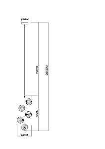 Подвесная люстра Arte Lamp Etereo A5261SP-5GO