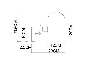 Настенное бра Arte Lamp Cassel A5454AP-1PB