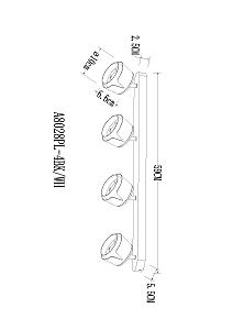 Светильник спот Arte Lamp Amaks A8028PL-4WH