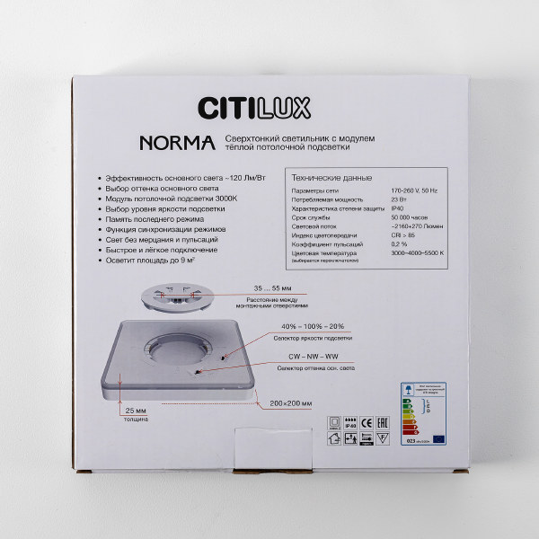 Светильник потолочный Citilux Norma CL748K200