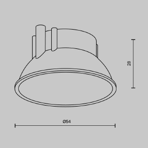 Декоративная рамка отражатель Alfa LED Maytoni Accessories Ring8-10W-RD-BS