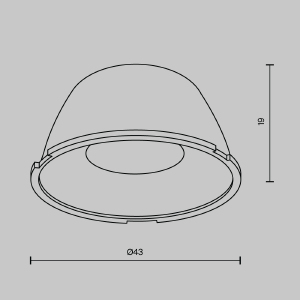 Линза для Alfa LED 15° Maytoni Accessories LensD43-15