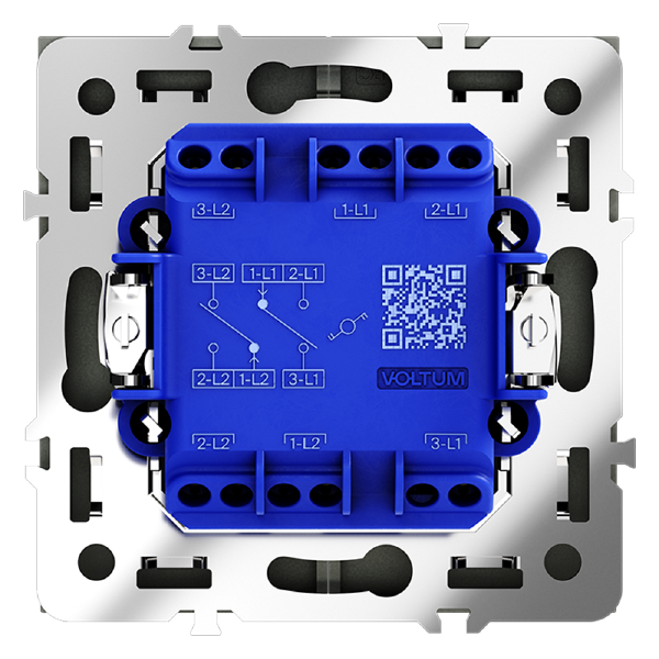 Проходной переключатель двухклавишный Voltum S70 VLS020306