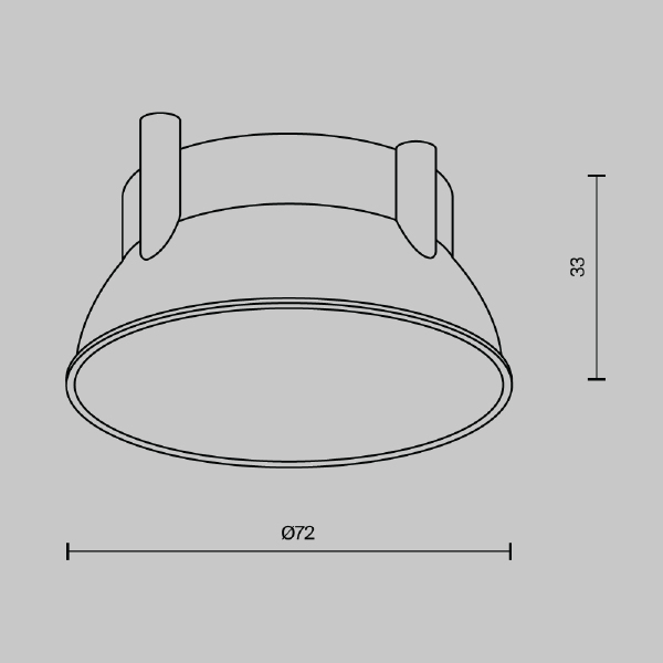 Декоративная рамка-отражатель для накладных светильников серии Alfa LED Maytoni Accessories Ring12-15W-RD-BS