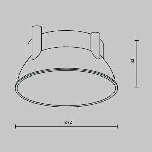 Декоративная рамка-отражатель для накладных светильников серии Alfa LED Maytoni Accessories Ring12-15W-RD-BS