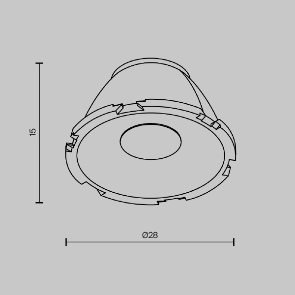 Линза для Alfa LED 36 Maytoni Accessories LensCD28-36