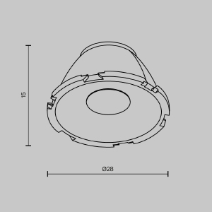 Линза для Alfa LED 36 Maytoni Accessories LensCD28-36