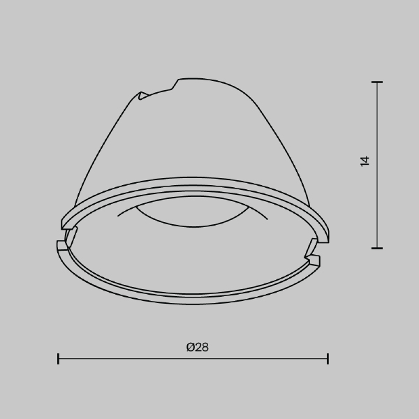 Линза для Alfa LED 36 Maytoni Accessories LensD28-36