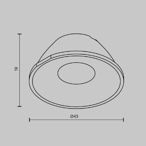 Линза для Alfa LED 24° Maytoni Accessories LensCD43-24