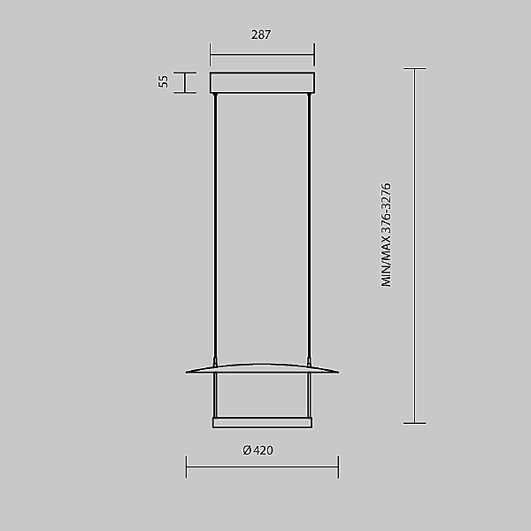 Светильник подвесной Maytoni Ambience MOD280PL-L23B3K1