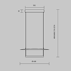 Светильник подвесной Maytoni Ambience MOD280PL-L30B3K1