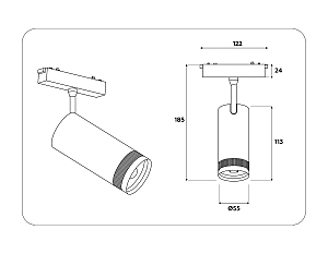 Трековый светильник Ambrella Track System GV1570