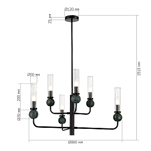 Люстра на штанге ST Luce Medea SL1244.403.06