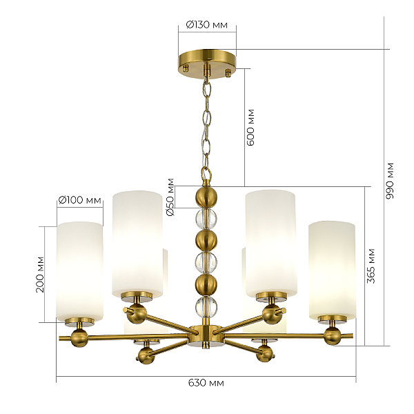 Подвесная люстра ST Luce Aurora SL2003.303.06