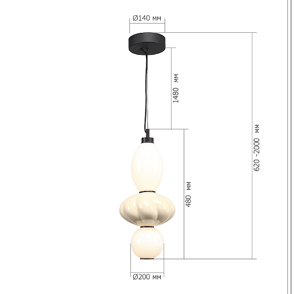 Светильник подвесной ST Luce Florentini SL6134.413.01