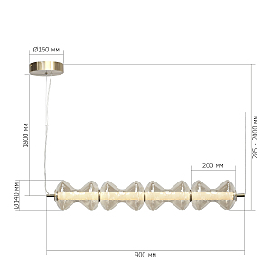 Светильник подвесной ST Luce Spine SL6136.223.01