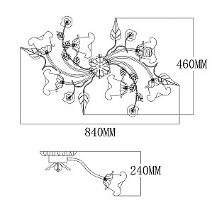 Потолочная люстра MW Light Восторг 242014806