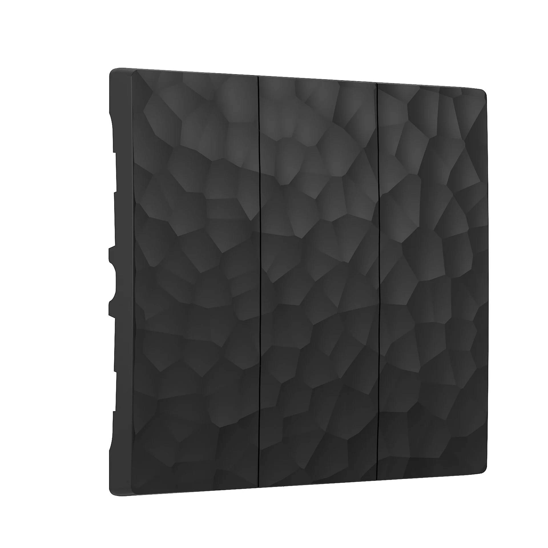 Накладка на механизм Werkel W1239008/ Набор клавиш для выключателя трехклавишного (hammer черный)