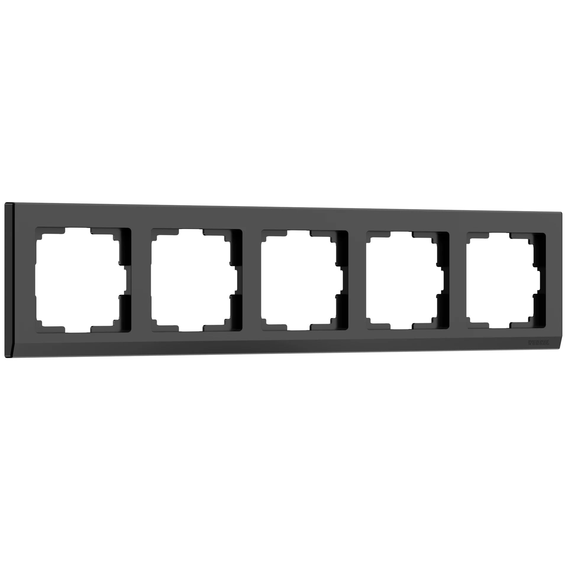 Рамка Werkel W0051808/ Рамка на 5 постов Stark (черный)