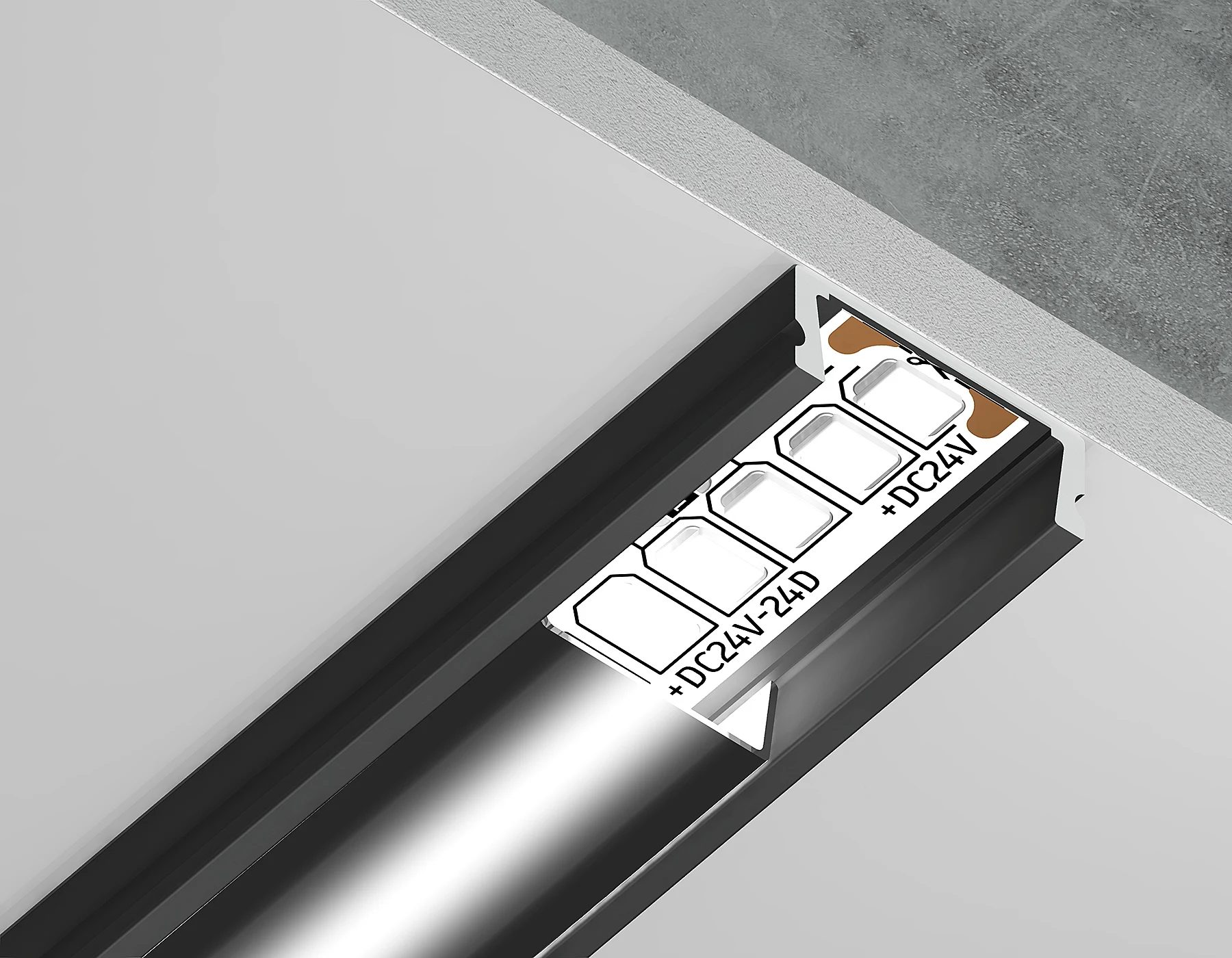 Профиль Ambrella Illumination GP1700BK/BK