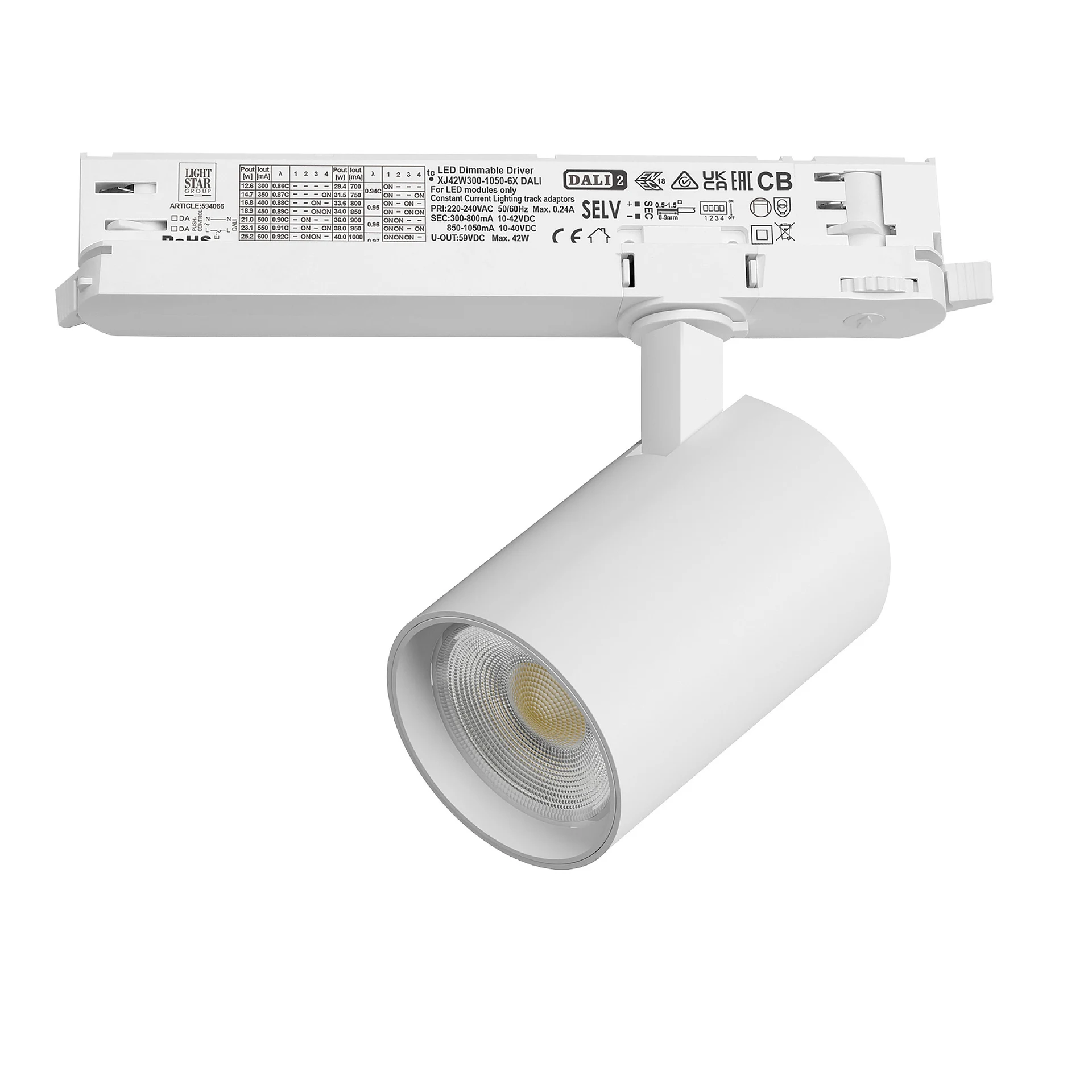 Трековый светильник Lightstar Alta Base A5236DALI