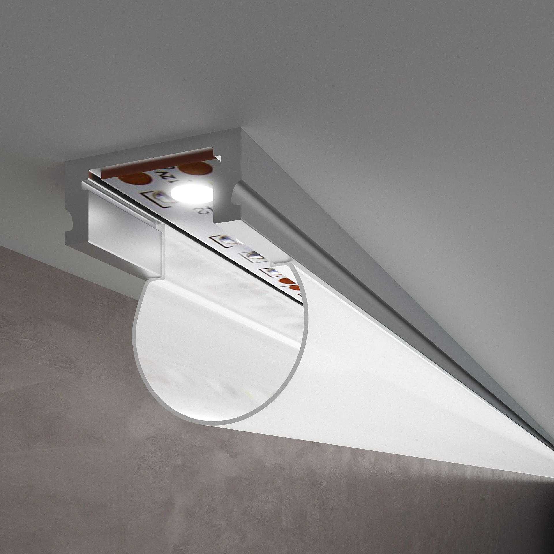 Профиль Elektrostandard LL LL-2-ALP010 Накладной алюминиевый профиль для LED ленты (под ленту до 10mm)